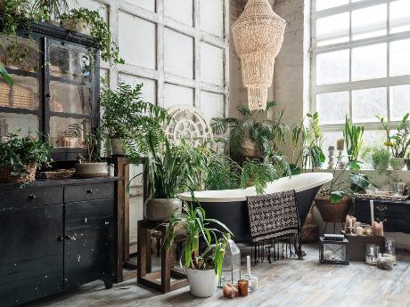 Badkamer in boho-stijl - hoe inrichten?